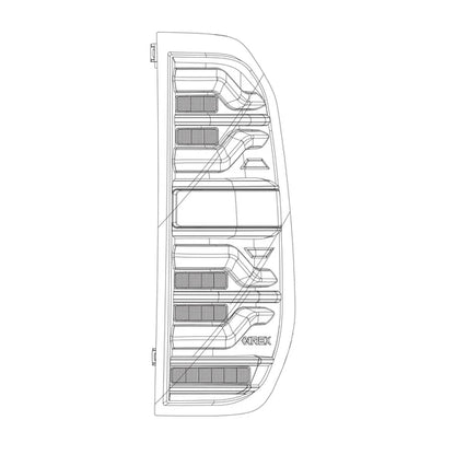 AlphaRex アルファレックス LUXX シリーズ LED テールライト アルファブラック (2nd タンドラ)