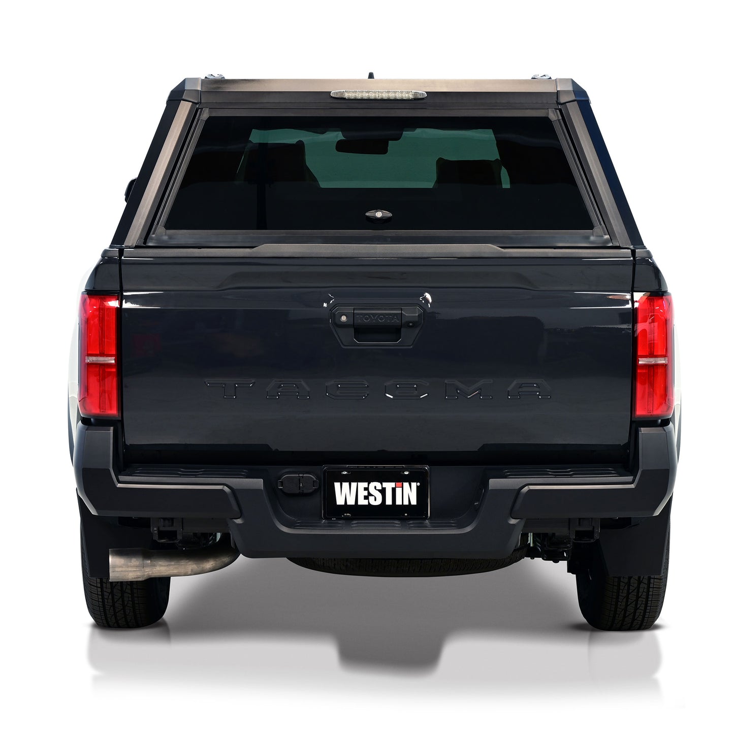Westin Automotive EXP トラックキャップ (フロント固定ガラス/マットブラック) 4th タコマ用