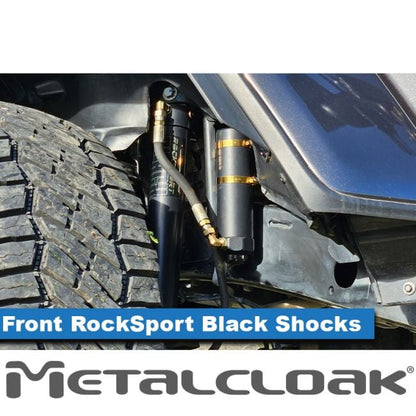 Metalcloak メタルクローク  RockSport BLACK, 4.5"- 5.5"  フロント・ペア・純正アクスル用 (JL,JT)