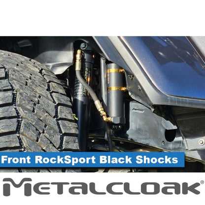 Metalcloak メタルクローク  RockSport BLACK, 2.5"- 3.5"  フロント・ペア・純正アクスル用 (JL,JT)