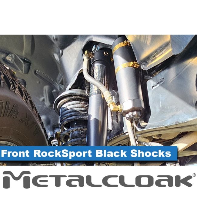 Metalcloak メタルクローク  RockSport BLACK, 4.5"- 5.5"  フロント・ペア・純正アクスル用 (JL,JT)