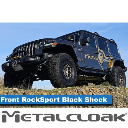 Metalcloak メタルクローク  RockSport BLACK, 4.5"- 5.5"  フロント・ペア・純正アクスル用 (JL,JT)