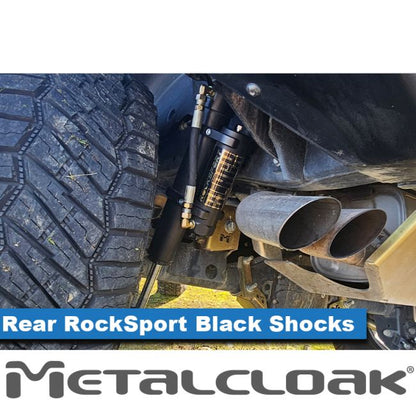 Metalcloak メタルクローク  RockSport BLACK, 2.5"- 3.5"  リア・ペア・純正アクスル用 (JL)