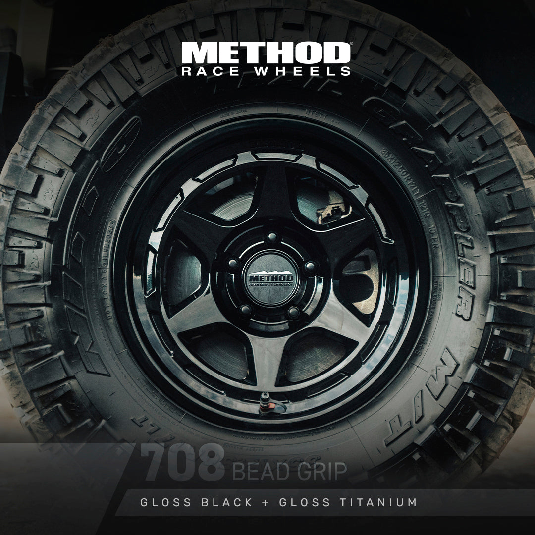 Method Race Wheels メソッド ホイール 708 Bead Grip | GLOSS BLACK