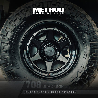 Method Race Wheels メソッド ホイール 708 Bead Grip | GLOSS BLACK