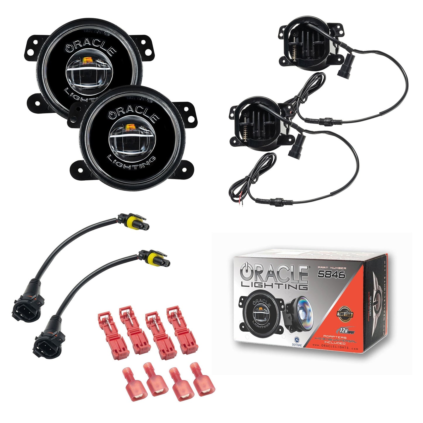 Oracle Lighting 高性能 20W LED フォグ ライト (JL・JK ラングラー/JTグラディエーター）