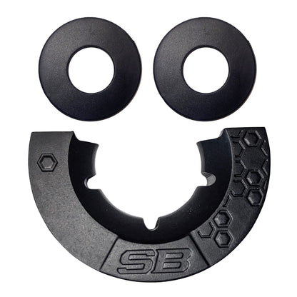 Smittybilt 3/4" Dリングシャックル（アイソレーター付/4.5トン対応/ブラック）