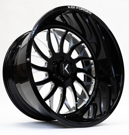 KG1 FORGED ホイール KF022 GALACTIC | GLOSS BLACK MILLED