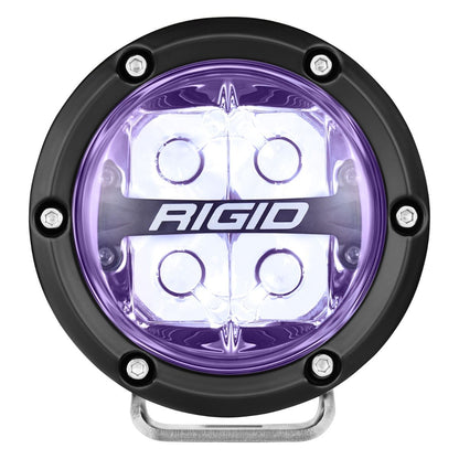 Rigid Industries リジッド 360シリーズ RGBW 4インチ スポットオプティック ライト（RGBWバックライト搭載）