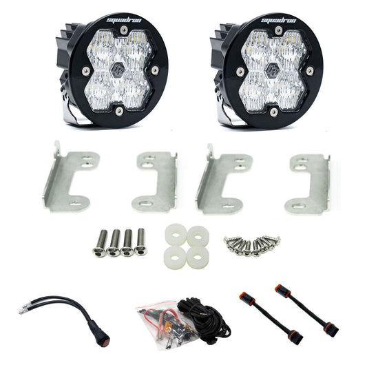 Baja Designs JL/JT専用 スクワドロン-R 2.0 スポーツ フォグ ポケットライト キット（サハラバンパー用）