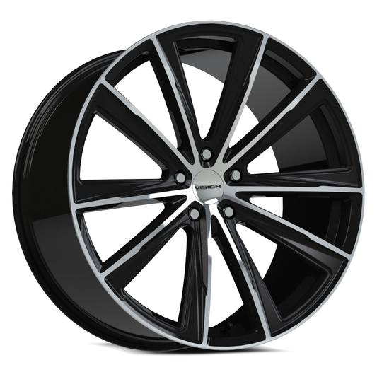 Vision Wheel ビジョンホイール 471 Splinter | Gloss Black Machined Face