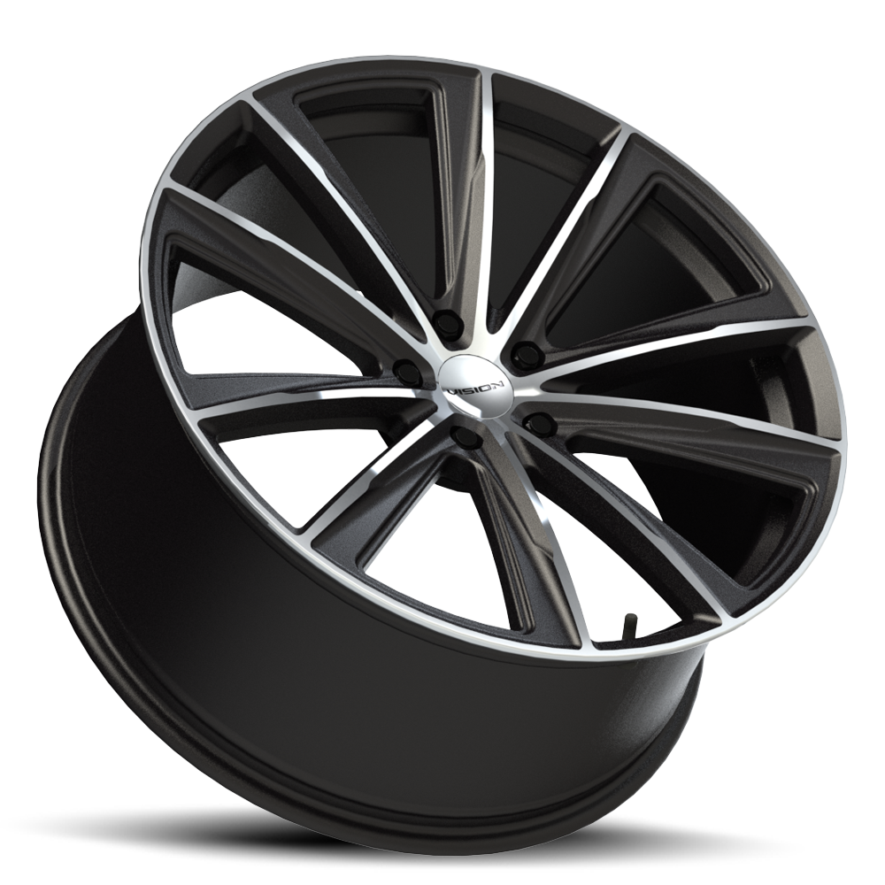 Vision Wheel ビジョンホイール 471 Splinter | Gloss Black Machined Face
