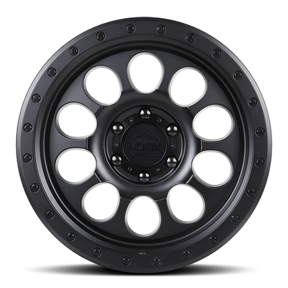 Lock Off Road Wheels ロックオフロード ホイール 50CAL | Matte Black w/ Matte Black Ring