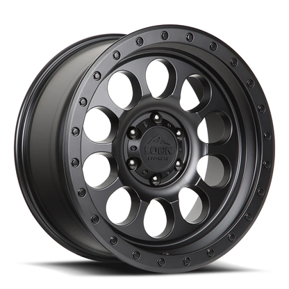 Lock Off Road Wheels ロックオフロード ホイール 50CAL | Matte Black w/ Matte Black Ring