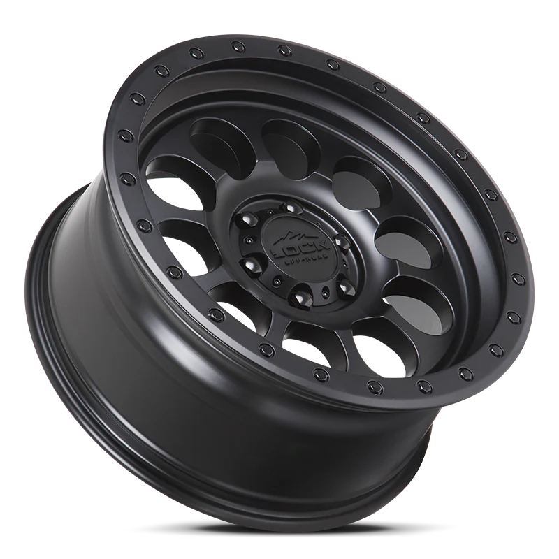 Lock Off Road Wheels ロックオフロード ホイール 50CAL | Matte Black w/ Matte Black Ring