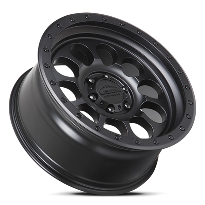 Lock Off Road Wheels ロックオフロード ホイール 50CAL | Matte Black w/ Matte Black Ring