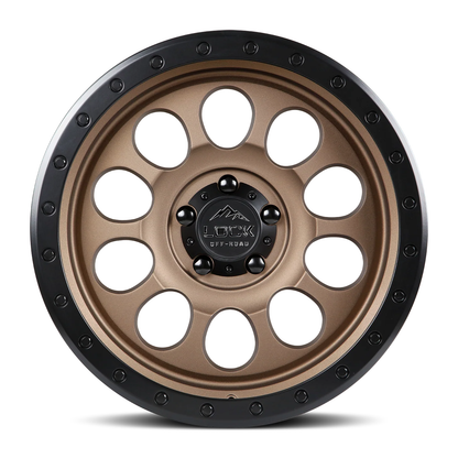 Lock Off Road Wheels ロックオフロード ホイール 50CAL | Matte Desert Bronze w/ Matte Black Ring