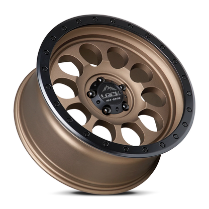 Lock Off Road Wheels ロックオフロード ホイール 50CAL | Matte Desert Bronze w/ Matte Black Ring