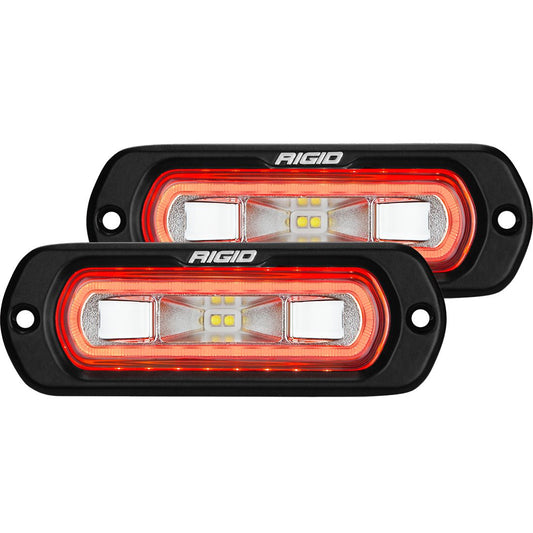 Rigid Industries SR-Lシリーズ スプレッダー フラッシュマウント LEDライト Halo搭載 ペア