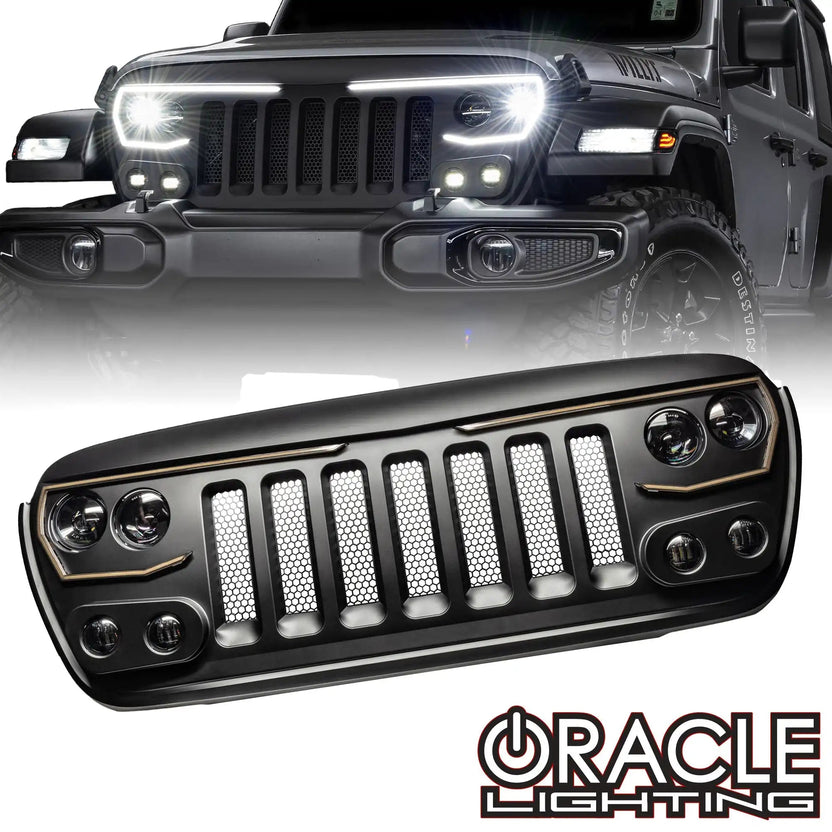 Oracle Lighting JL/JT用 VECTOR Pro Series II フルLEDグリル (ヘッドライト＆DRL一体型)