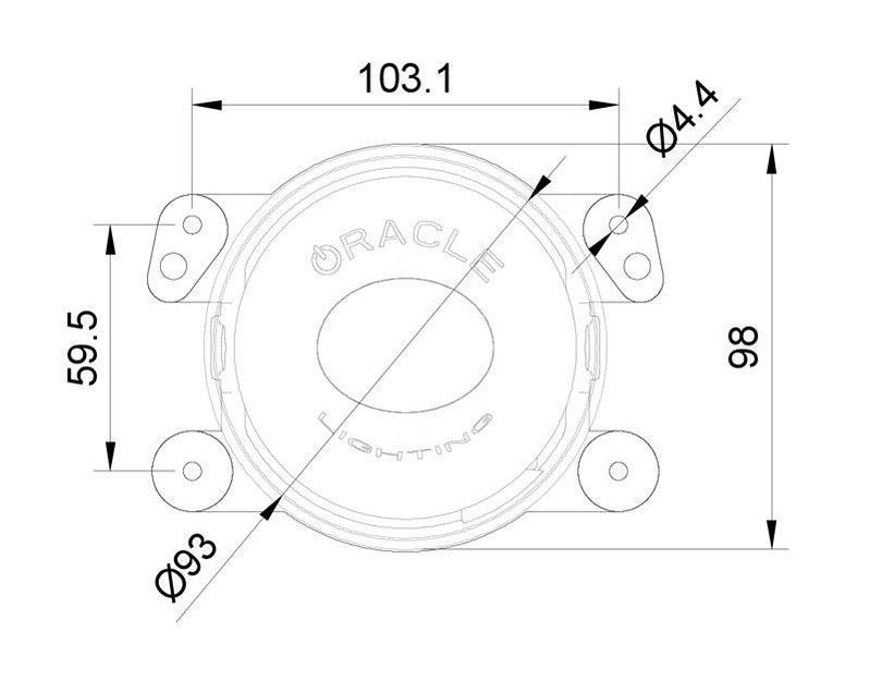 Oracle Lighting オラクルライティング 高性能 20W LED フォグ ライト (JL・JK ラングラー/JTグラディエーター）