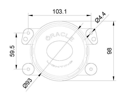 Oracle Lighting オラクルライティング 高性能 20W LED フォグ ライト (JL・JK ラングラー/JTグラディエーター）