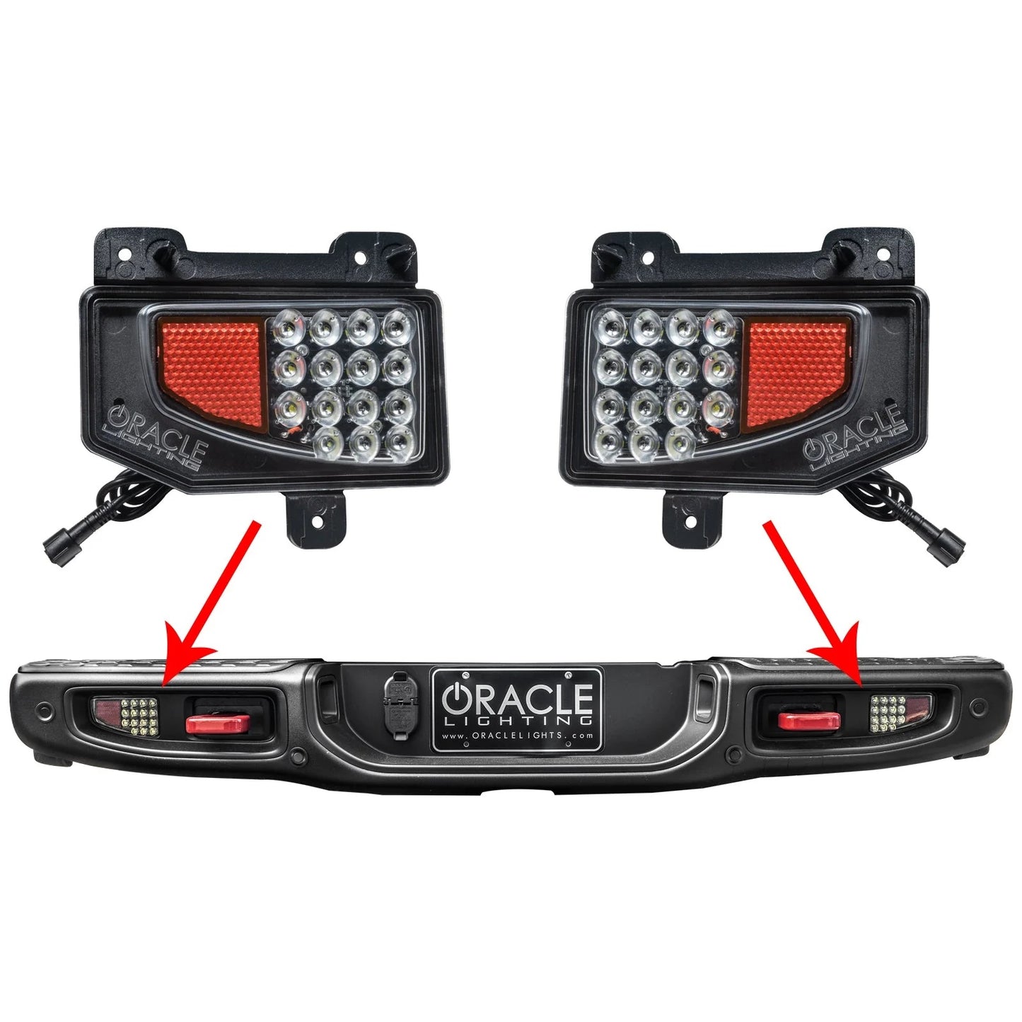 Oracle Lighting リアバンパー用 LEDリバースライト (JTグラディエーター)