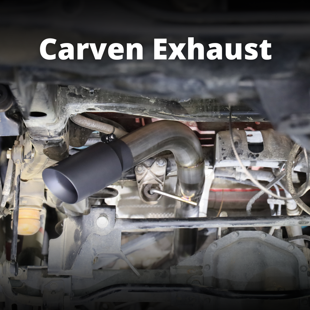 Carven Exhaust 2020-2025 Jeep Gladiator Over Axle Dump Exit マフラー (JTグラディエーター)