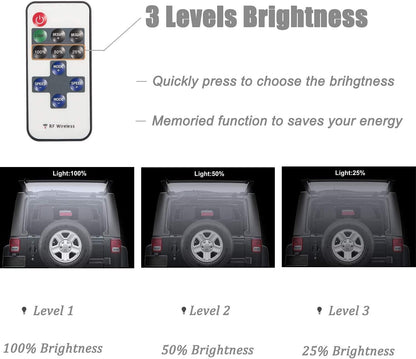 テイルゲートガラス LEDライト カーゴライト (JL、JKラングラー)