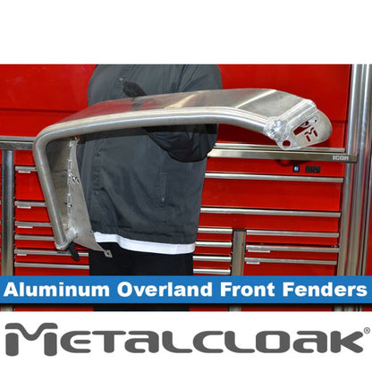 Metalcloak メタルクローク Overland アルミニウム チューブ フェンダー フロント ペア(JL/JT)