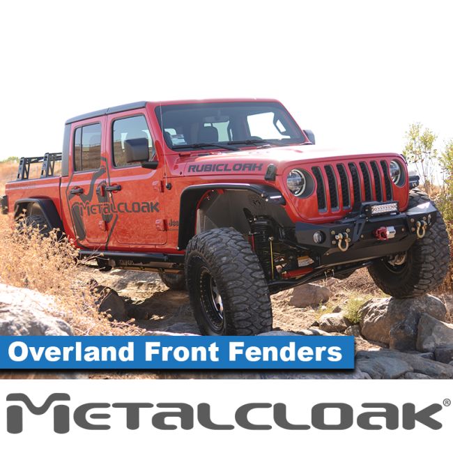 Metalcloak メタルクローク Overland スチール チューブ フェンダー フロント ペア(JL/JT)