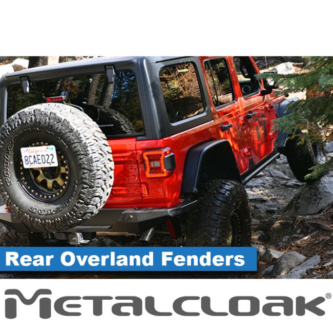 Metalcloak メタルクローク Overland スチール チューブ フェンダー リア ペア(JL)