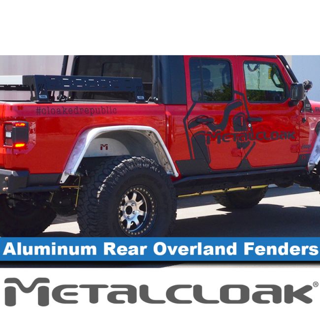 Metalcloak メタルクローク Overland アルミニウム チューブ フェンダー リア ペア(JT)