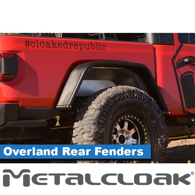 Metalcloak メタルクローク Overland スチール チューブ フェンダー リア ペア(JT)