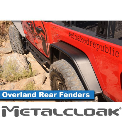 Metalcloak メタルクローク Overland スチール チューブ フェンダー リア ペア(JT)