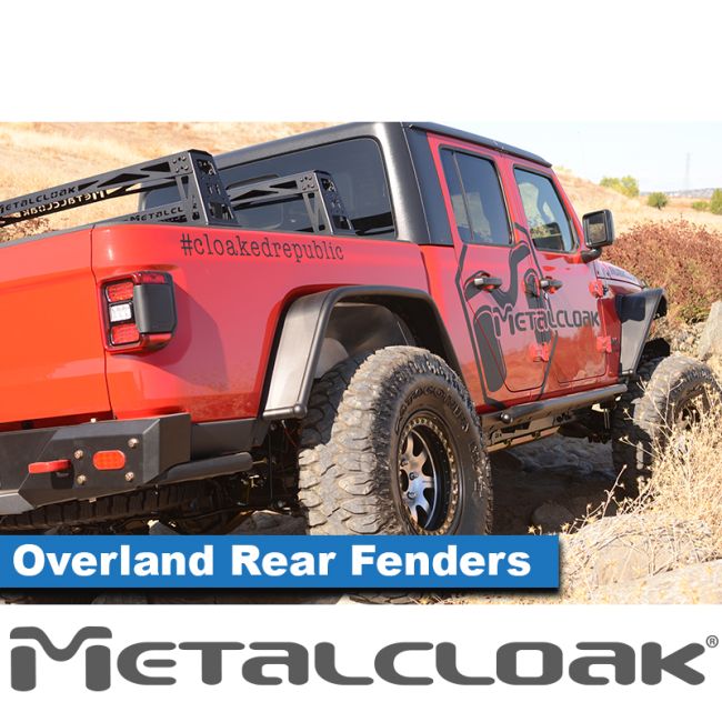 Metalcloak メタルクローク Overland スチール チューブ フェンダー リア ペア(JT)