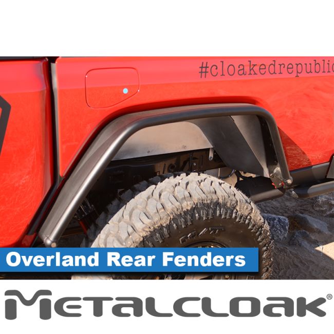 Metalcloak メタルクローク Overland スチール チューブ フェンダー リア ペア(JT)