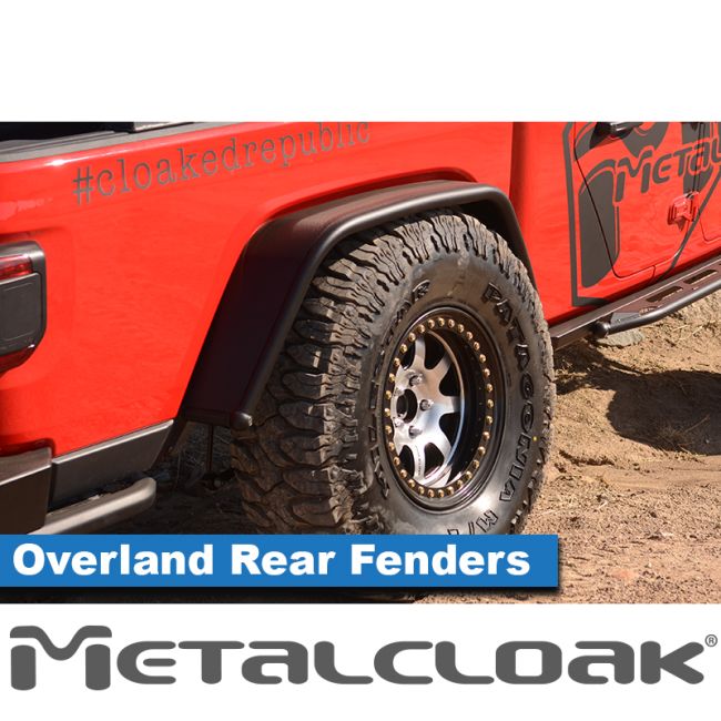 Metalcloak メタルクローク Overland スチール チューブ フェンダー リア ペア(JT)