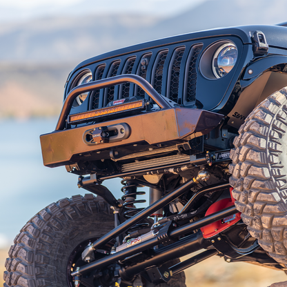 SAVVY OFFROAD サヴィーオフロード クローラー ライト アルミニウム フロントバンパー フープあり (JL/JT)