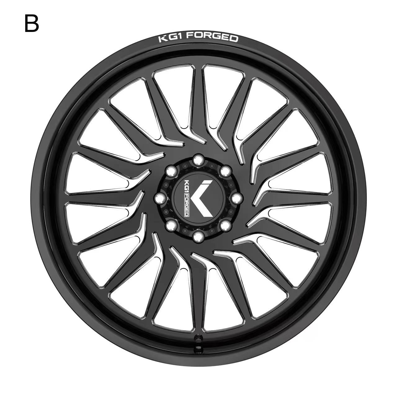 KG1 FORGED ホイール KC057 TORSION | GLOSS BLACK MILLED