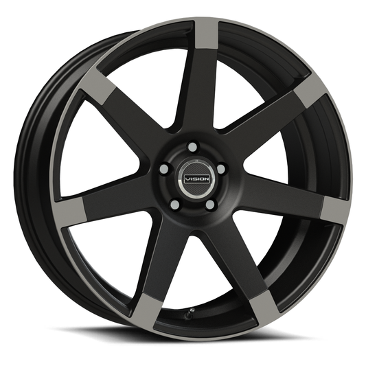 Vision Wheel ビジョンホイール 9042 Sultan | Matte Black w/ Anthracite Spoke Ends