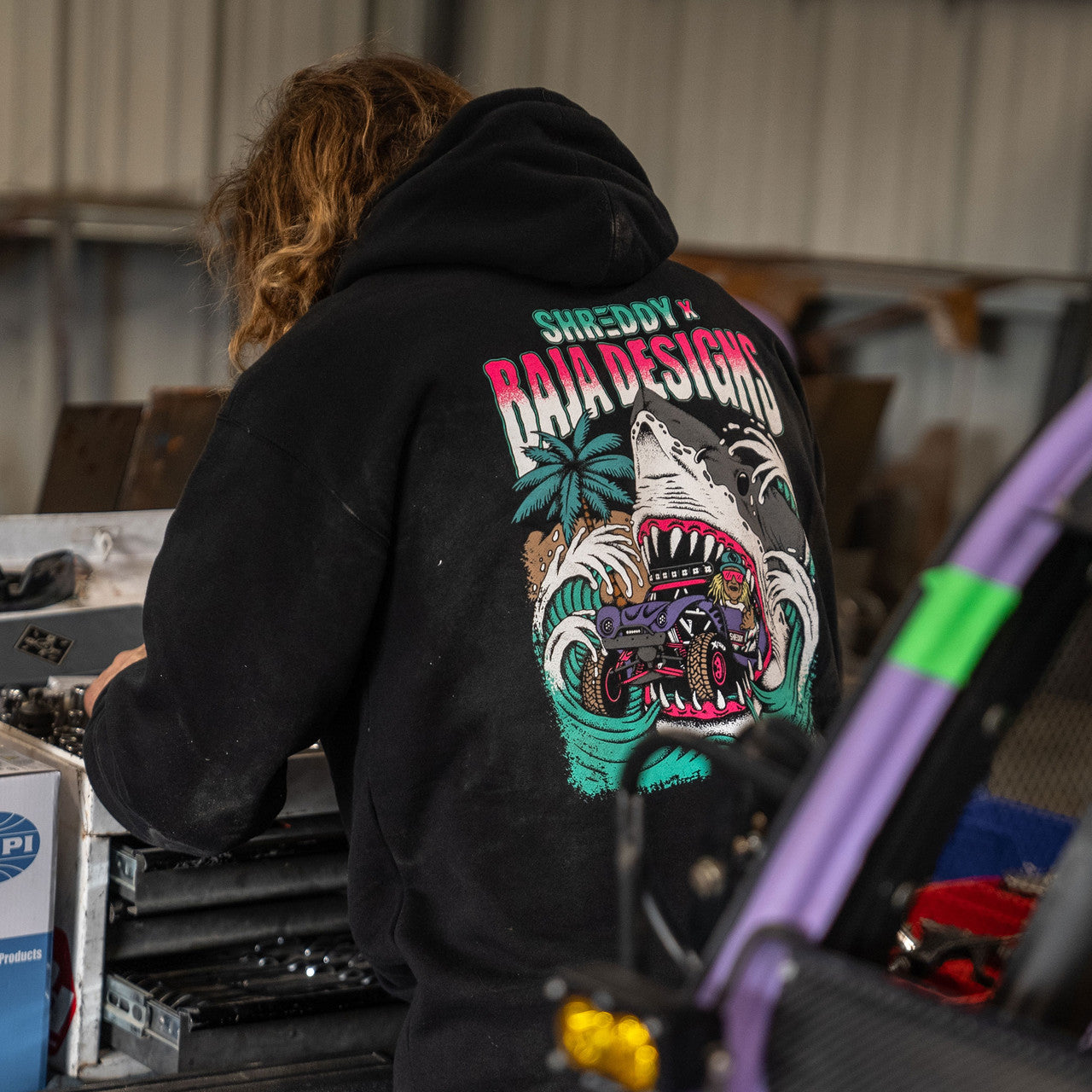 Baja Designs x Shreddy コラボパーカー