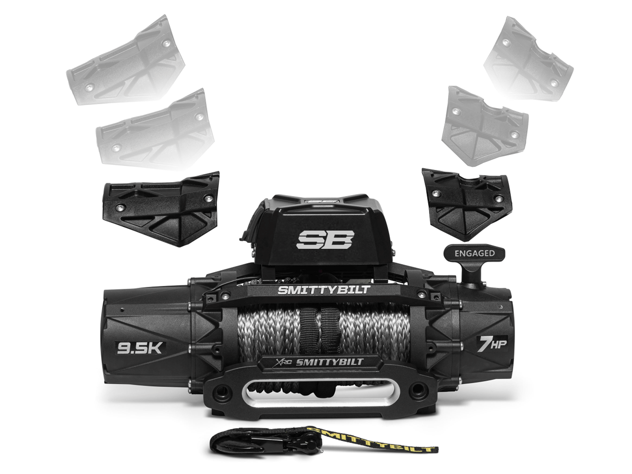 Smittybilt XRC Gen3 Comp 9500lb シンセティックロープ ウインチ