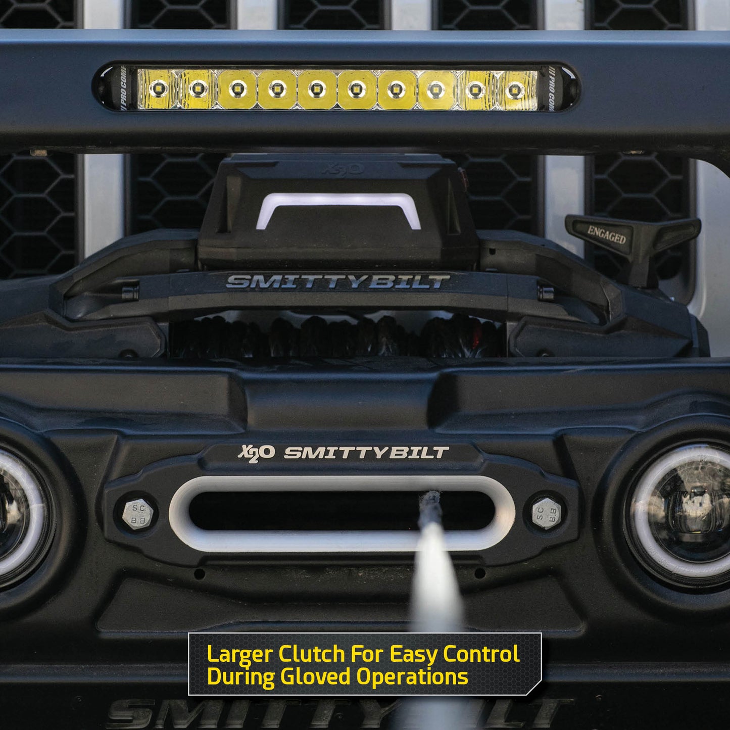 Smittybilt X2O Gen3 12000lb シンセティックロープ ウインチ