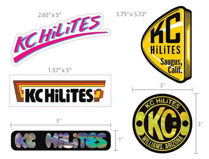 KC HiLiTES Throwback レトロ ロゴ ステッカーパック