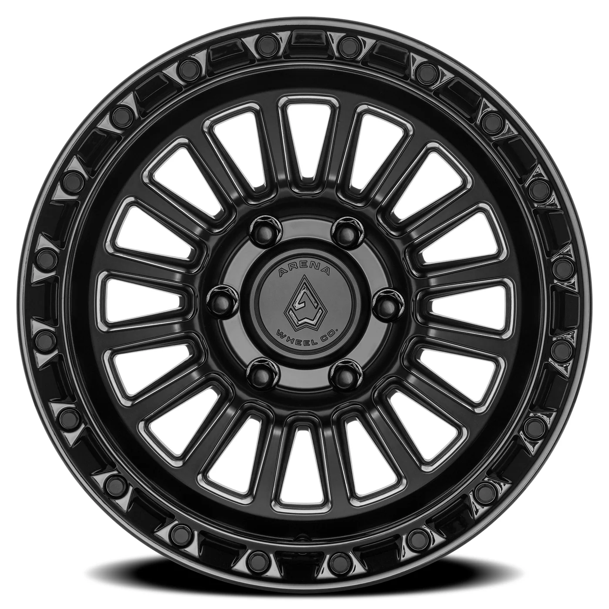 Arena Wheel アリーナ ホイール  A130 PODIUM | SATIN BLACK CENTER GLOSSY BLACK LIP