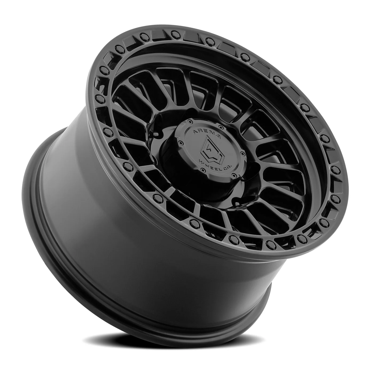 Arena Wheel アリーナ ホイール  A130 PODIUM | SATIN BLACK CENTER GLOSSY BLACK LIP
