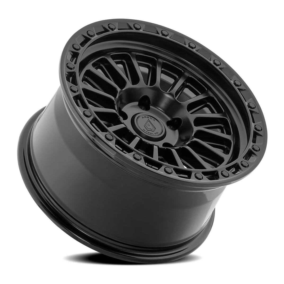 Arena Wheel アリーナ ホイール  A130 PODIUM | SATIN BLACK CENTER GLOSSY BLACK LIP