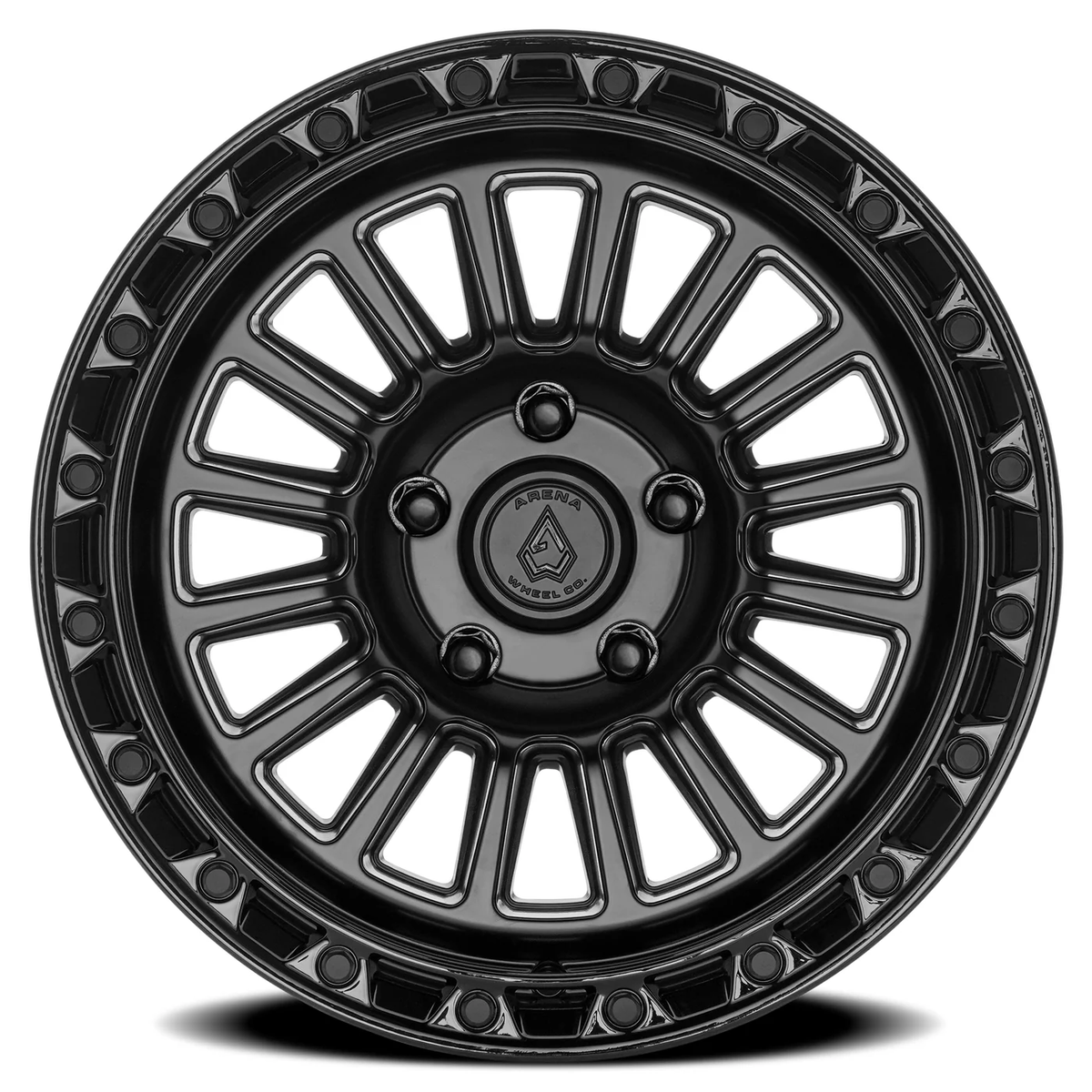 Arena Wheel アリーナ ホイール  A130 PODIUM | SATIN BLACK CENTER GLOSSY BLACK LIP