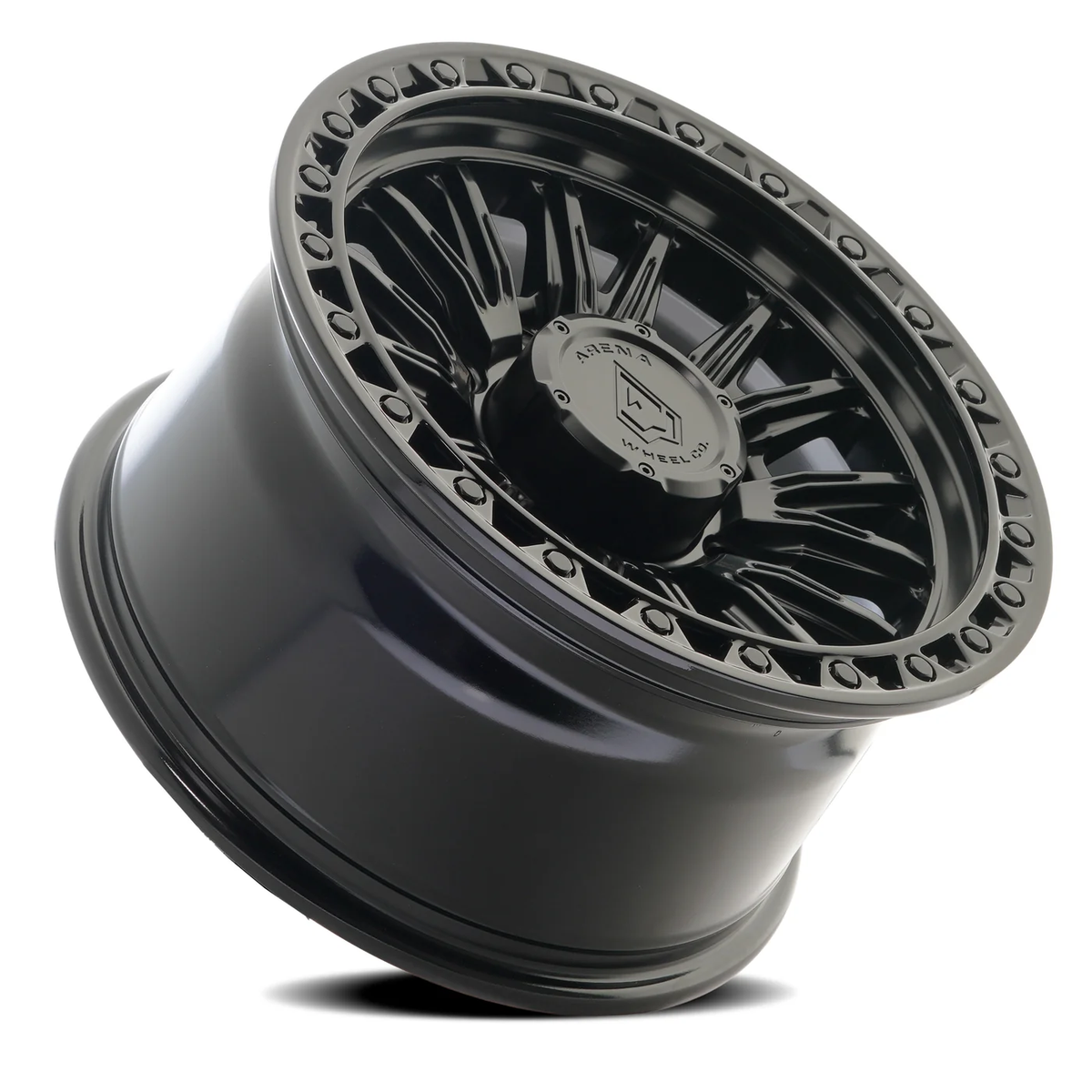 Arena Wheel アリーナ ホイール  A132 BLITZ | SATIN BLACK CENTER GLOSSY BLACK LIP